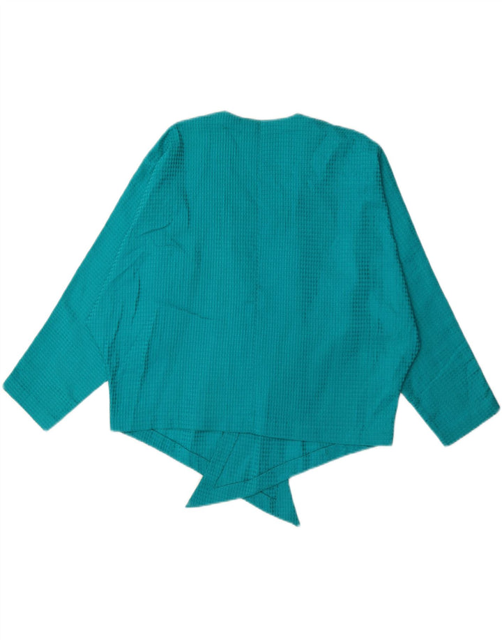 VINTAGE Womens Cardigan Top UK 16 Large Turquoise Vintage Vintage and Second-Hand Vintage from Messina Hembry 