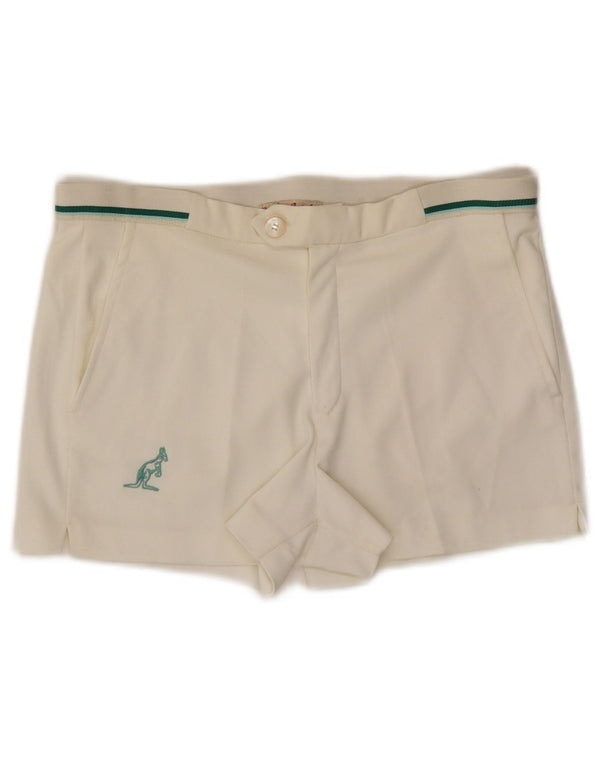 AUSTRALIAN L'ALPINA Womens Shorts IT 46 Large W33  Off White Synthetic