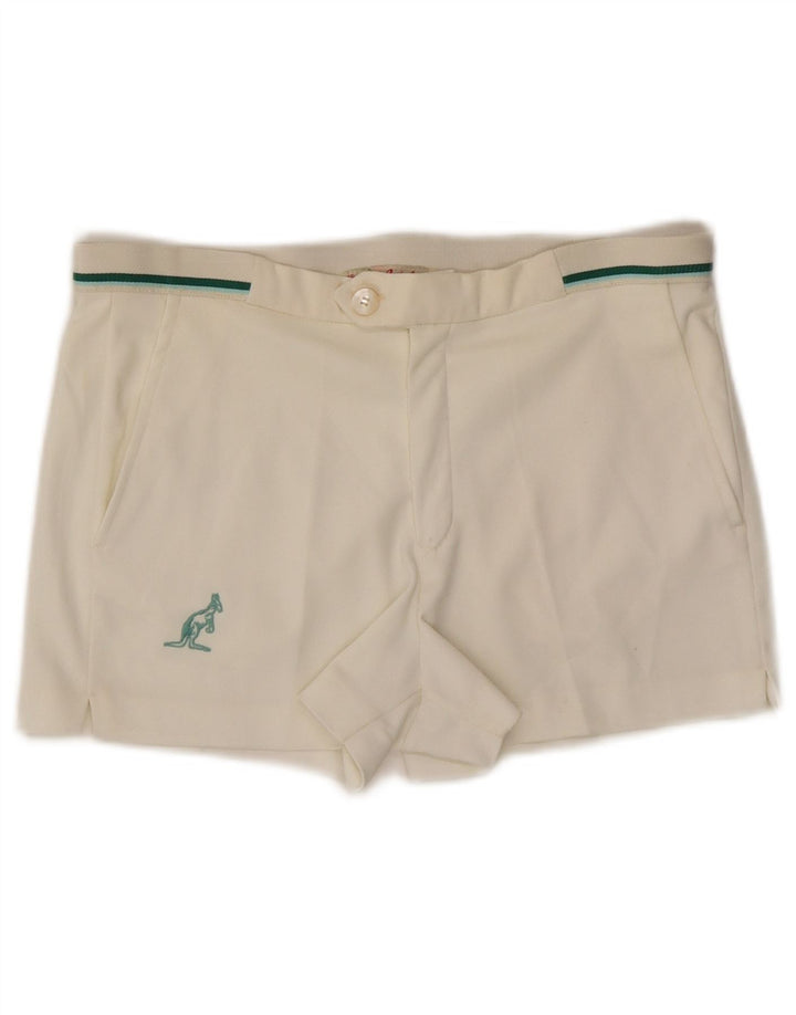 AUSTRALIAN L'ALPINA Womens Shorts IT 46 Large W33  Off White Synthetic