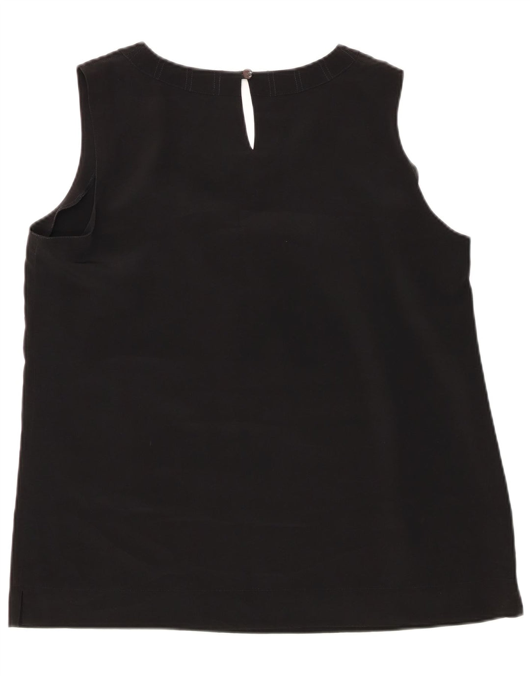 RENATO BALESTRA Womens Sleeveless Blouse Top IT 50 XL Black Polyester