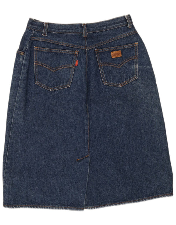 El Paso Womens High Waist Denim Skirt IT 48 XL W30 Blue Cotton