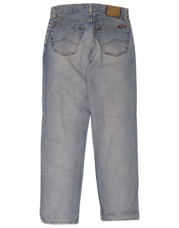 Mustang Mens Oregon Straight Jeans W31 L32 Blue Cotton