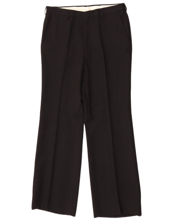 Vintage Mens Straight Chino Trousers IT 50 Large W32 L31 Black