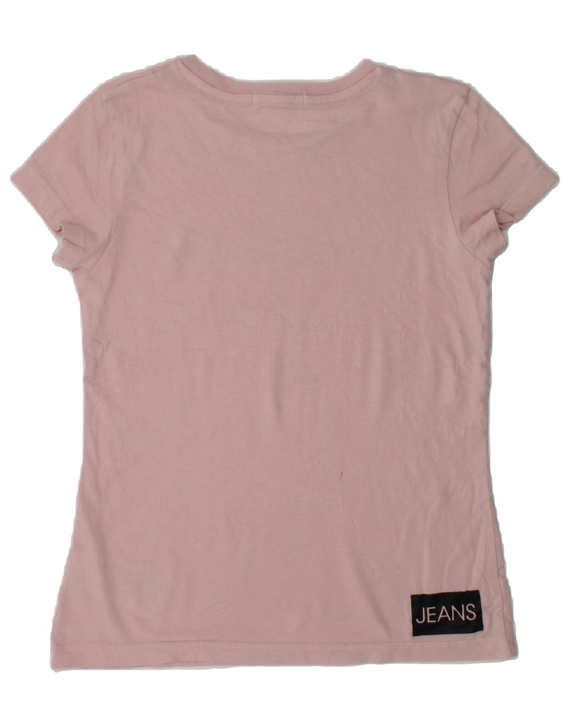 CALVIN KLEIN Girls Graphic T-Shirt Top 9-10 Years Pink Cotton | Vintage Calvin Klein | Thrift | Second-Hand Calvin Klein | Used Clothing | Messina Hembry 