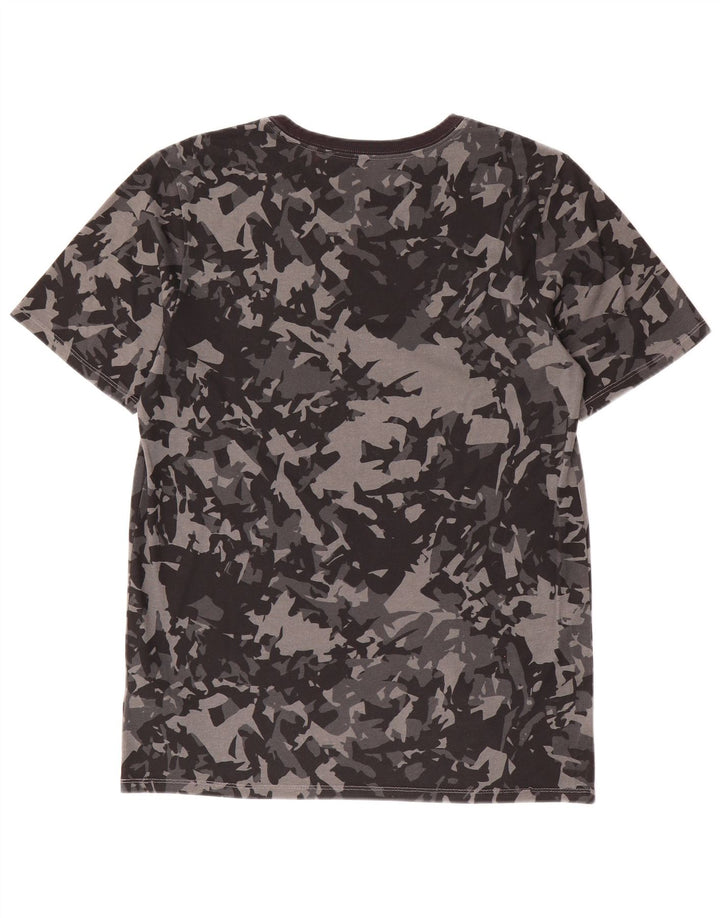 NIKE Mens Athletic Cut Graphic T-Shirt Top Small Black Camouflage Cotton