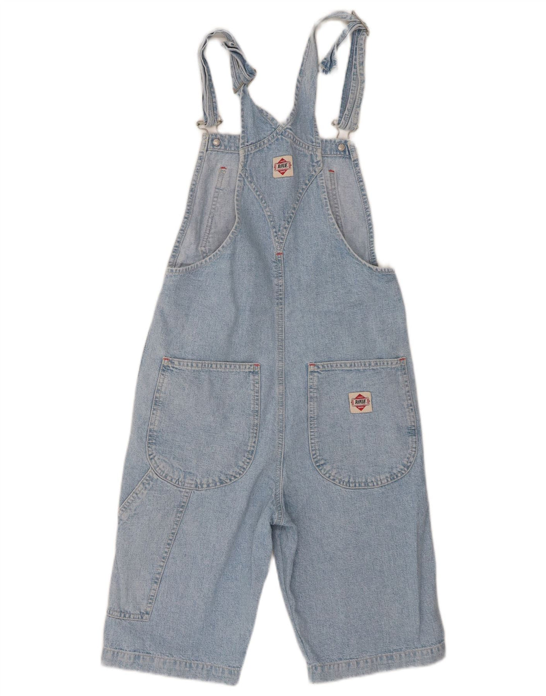 Rifle Womens Dungarees Denim Shorts W26 Small  Blue Cotton