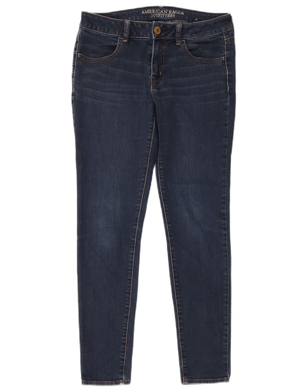 American Eagle Outfitters Womens Skinny Jeans UK 12 Medium W32 L29 Navy Blu