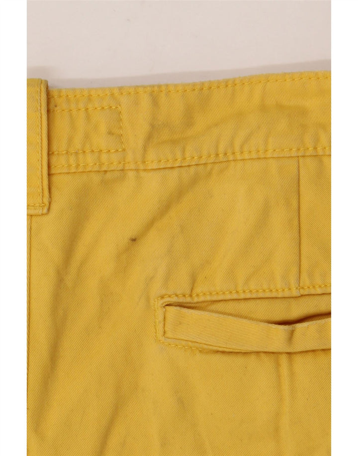 SUPERDRY Mens Chino Shorts Medium W32 Yellow Cotton