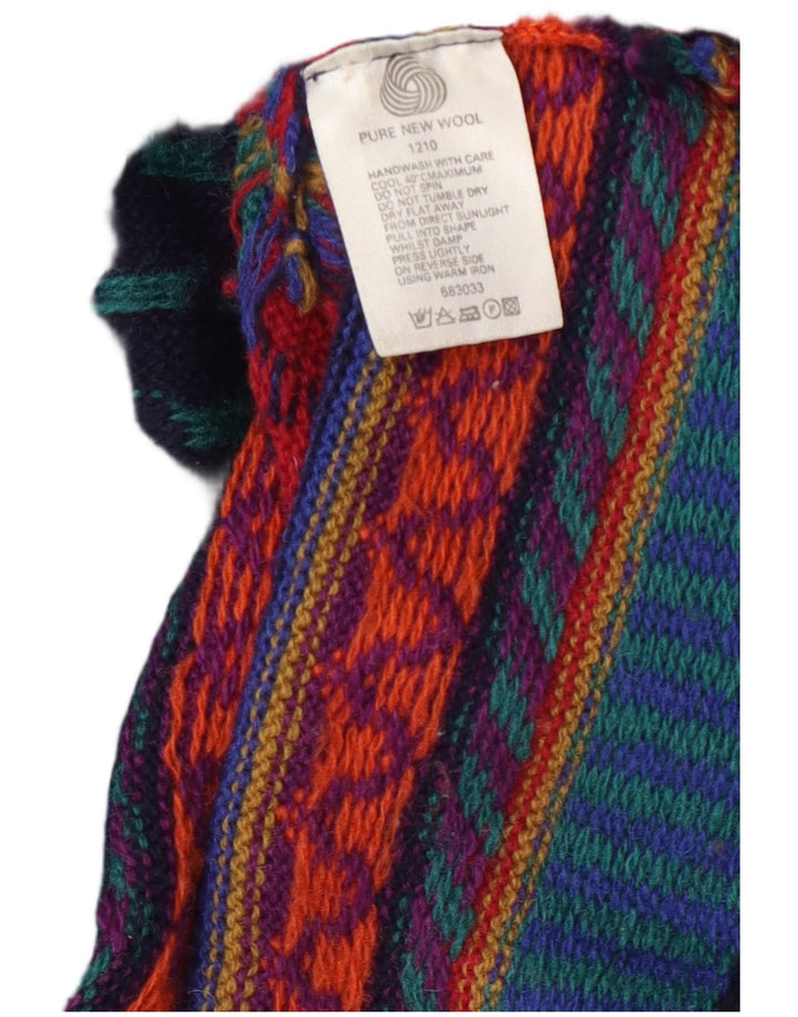 Tulchan Womens Cardigan Sweater UK 14 Medium Multicoloured Geometric Wool