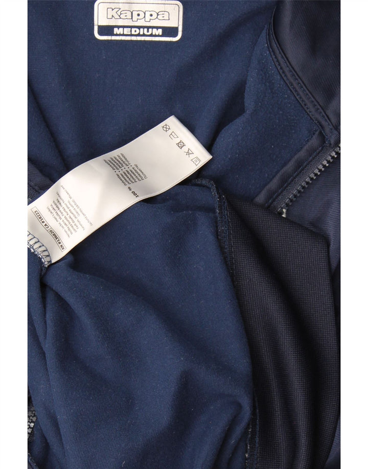 Kappa Mens Graphic Tracksuit Top Jacket Medium Navy Blue Polyester