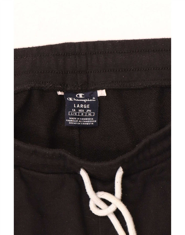 Champion Mens Tracksuit Trousers Joggers Large Black