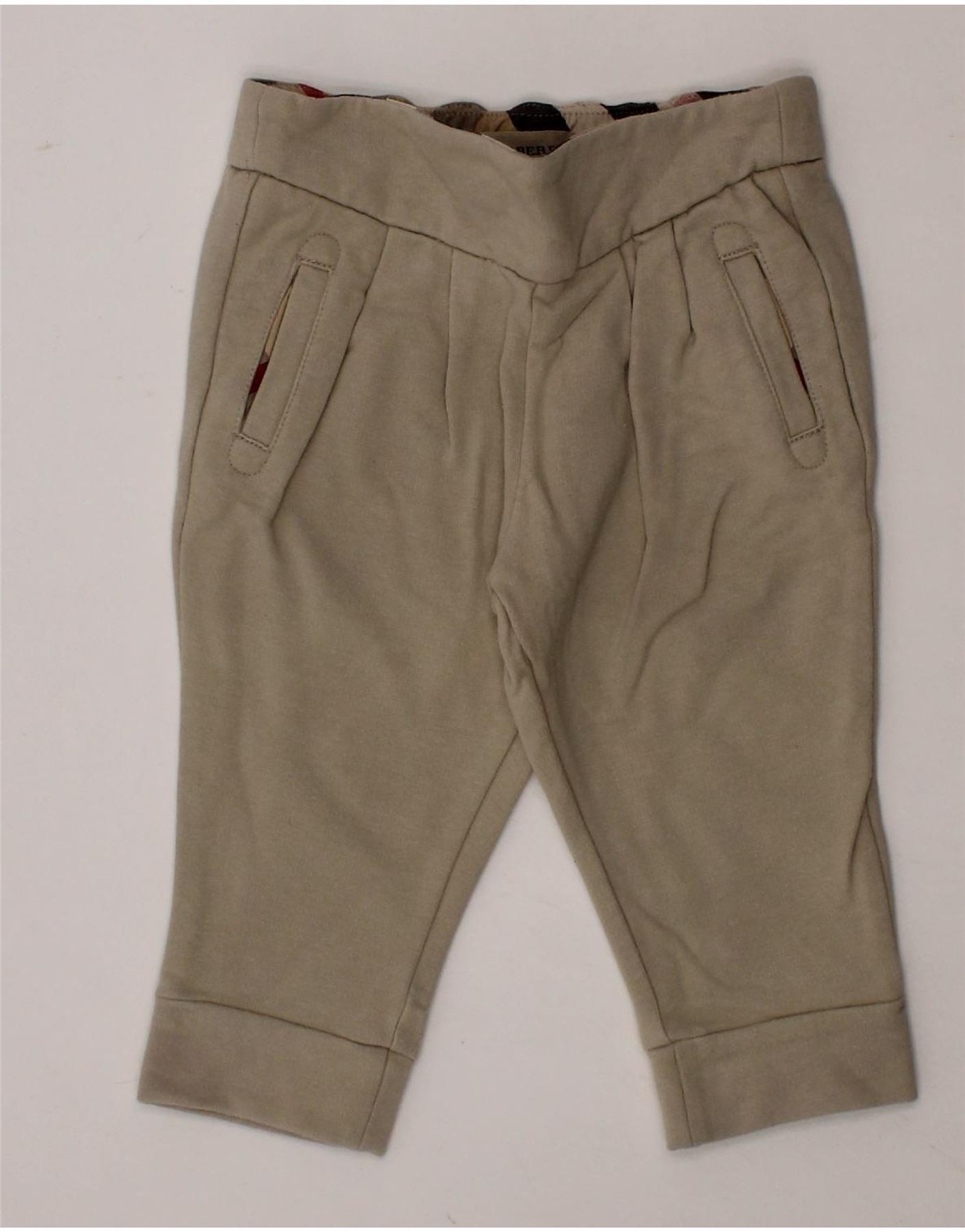 Beige Trousers Burberry Girl Pants BURBERRY Baby Girls Joggers