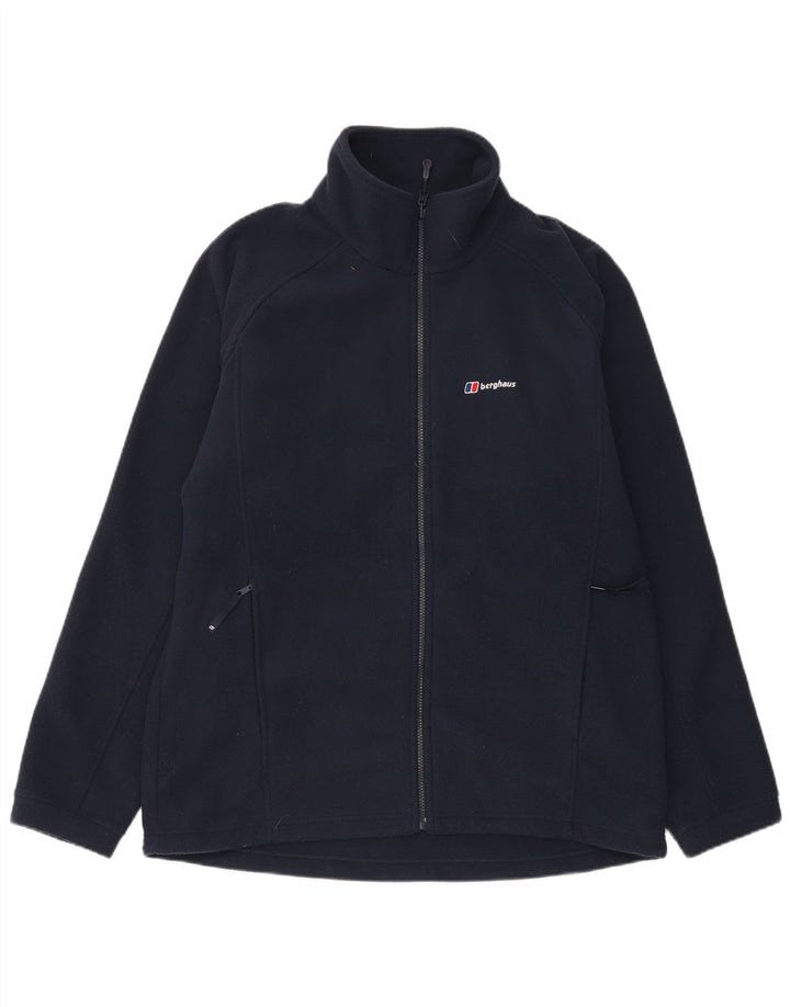 Berghaus Mens Fleece Jacket UK 42 XL Navy Blue Polyester