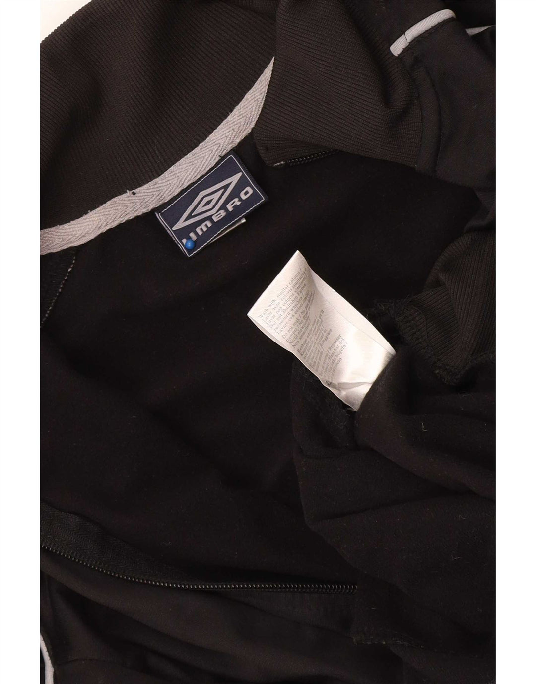 Umbro Mens Tracksuit Top Jacket Medium Black Polyester