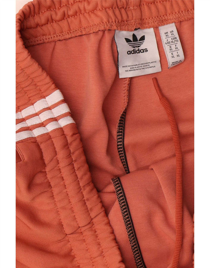 Adidas Mens Tracksuit Trousers Joggers XL  Orange Polyester