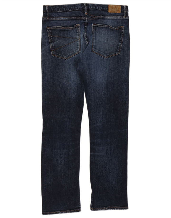 Marks & Spencer Womens Blue Harbour Straight Jeans W36 L31 Navy Blue Cotton