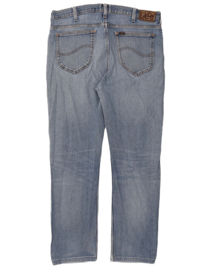 Lee Mens Rider Slim Jeans W36 L27 Blue Cotton
