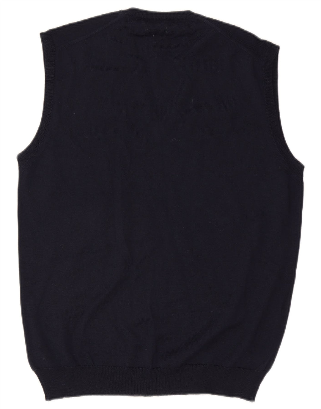 MAPIER Mens Vest Tank Top Medium Navy Blue Wool