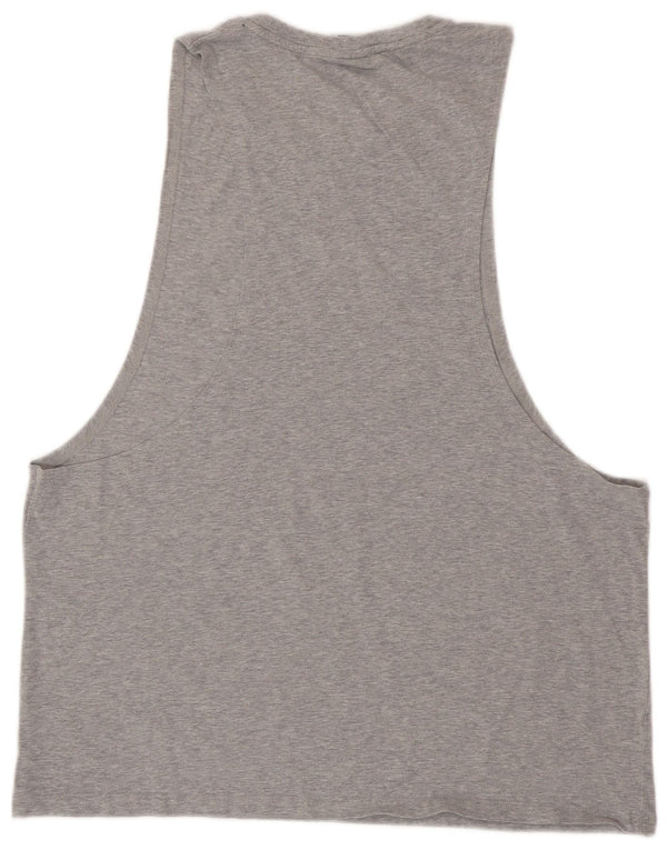 GYMSHARK Mens Graphic Vest Top 2XL Grey