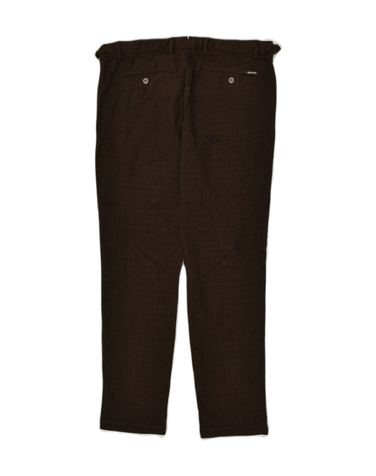 MASSIMO DUTTI Super 120's Wool Trousers Men's US 31 Pleated Texture Slim  Blue | eBay