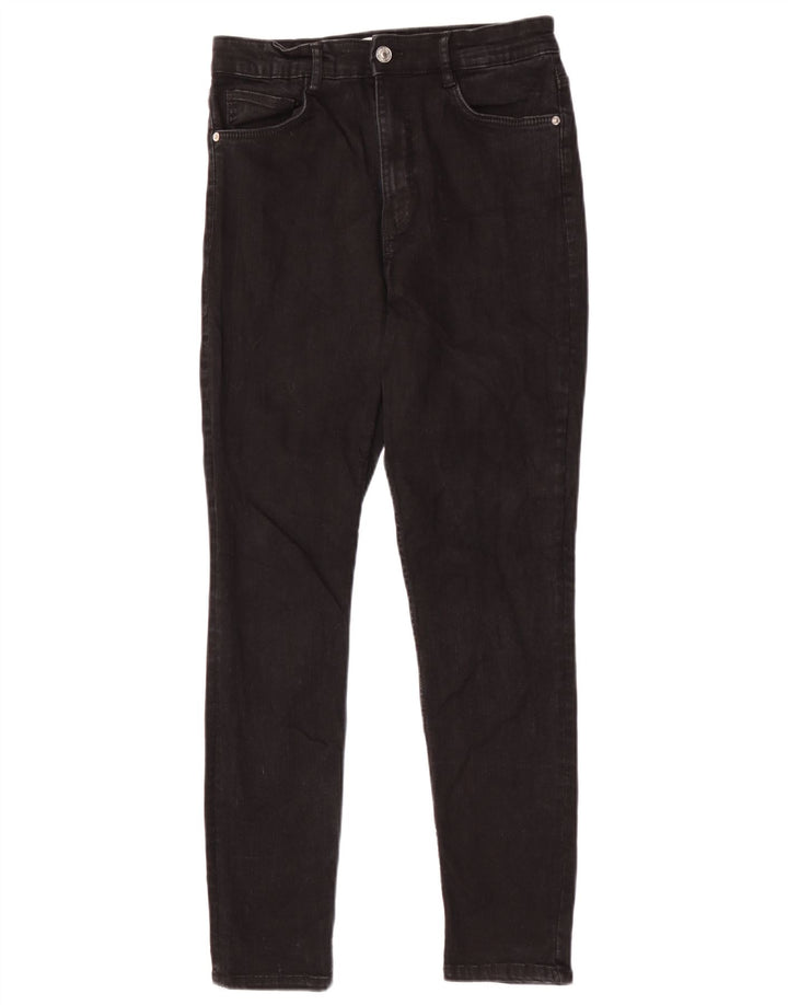 Zara Womens Slim Jeans EU 40 Medium W30 L28 Black Cotton