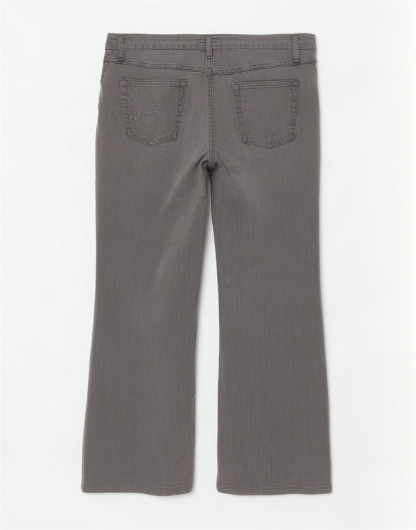 Marks & Spencer Womens Per Una Bootcut Jeans UK 14 Medium W34 L28 Grey