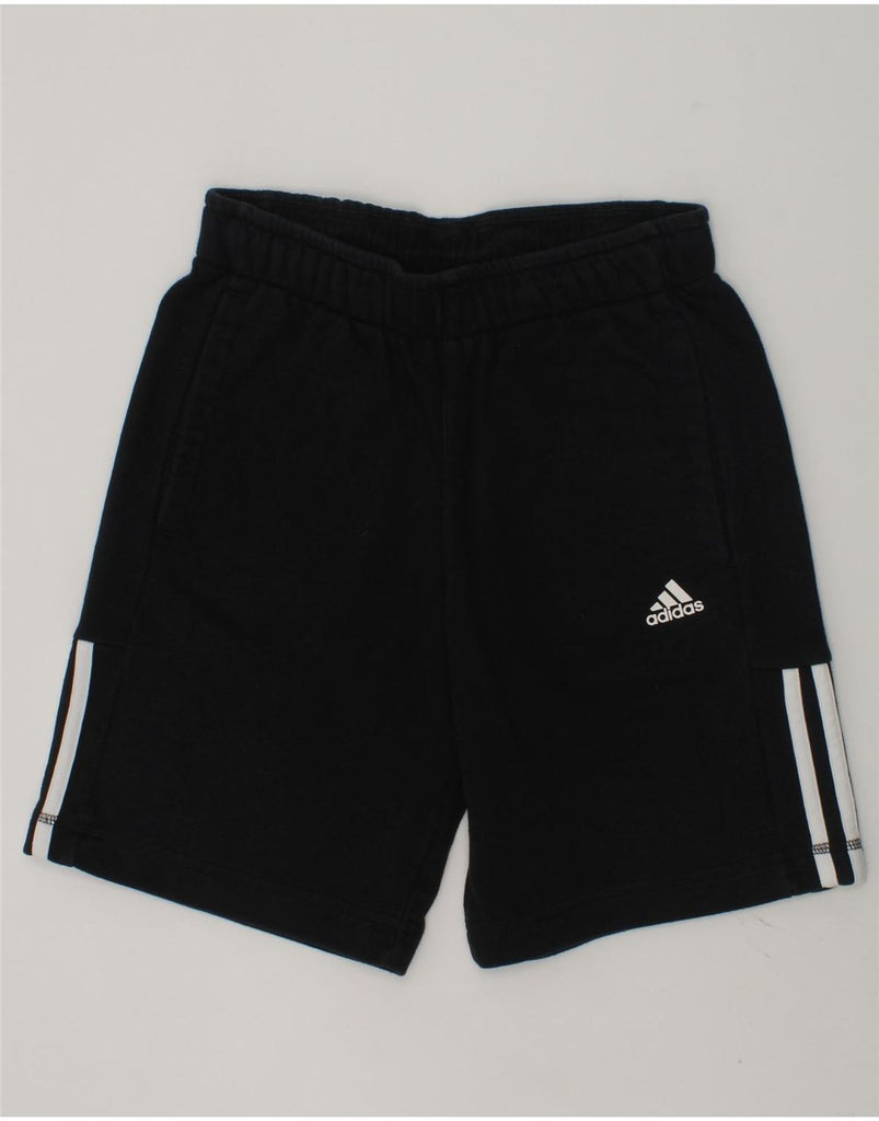 ADIDAS Boys Climalite Sport Shorts 11-12 Years Black Cotton | Vintage Adidas | Thrift | Second-Hand Adidas | Used Clothing | Messina Hembry 