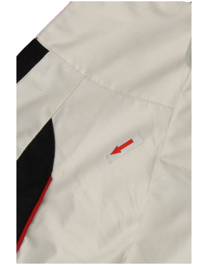 Colmar Womens Hooded Ski Jacket EU 38 Medium White Colourblock