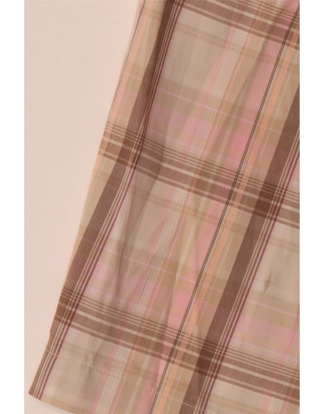 Izod Womens Chino Shorts US 8 Medium W32  Pink Check Polyester