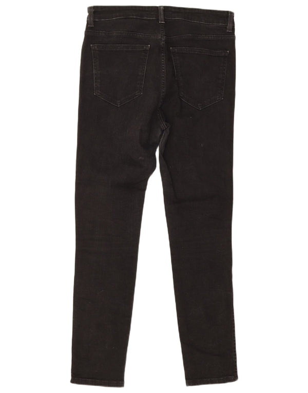 Zara Womens Slim Jeans EU 40 Medium W30 L28 Black Cotton