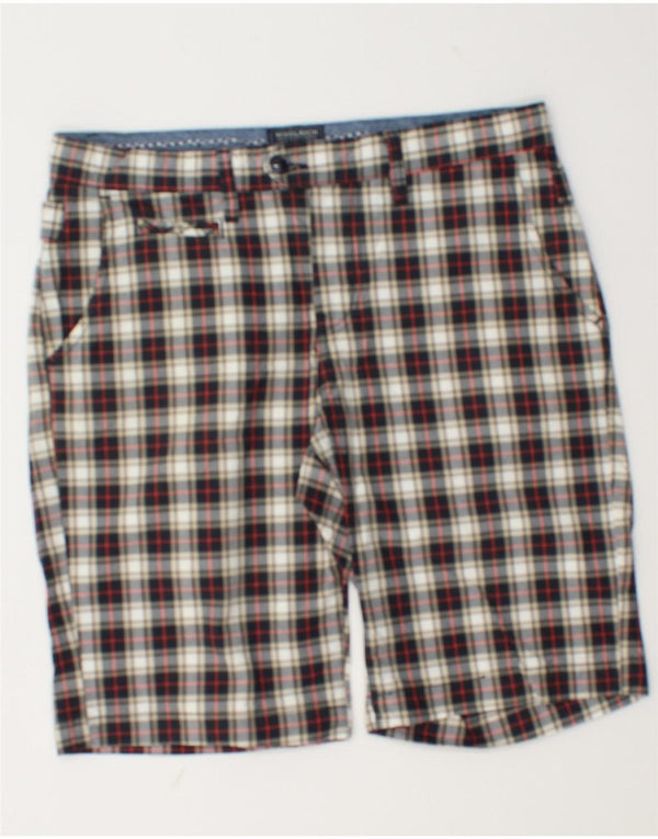 Woolrich Mens Chino Shorts W31 Medium Multicoloured Check Cotton