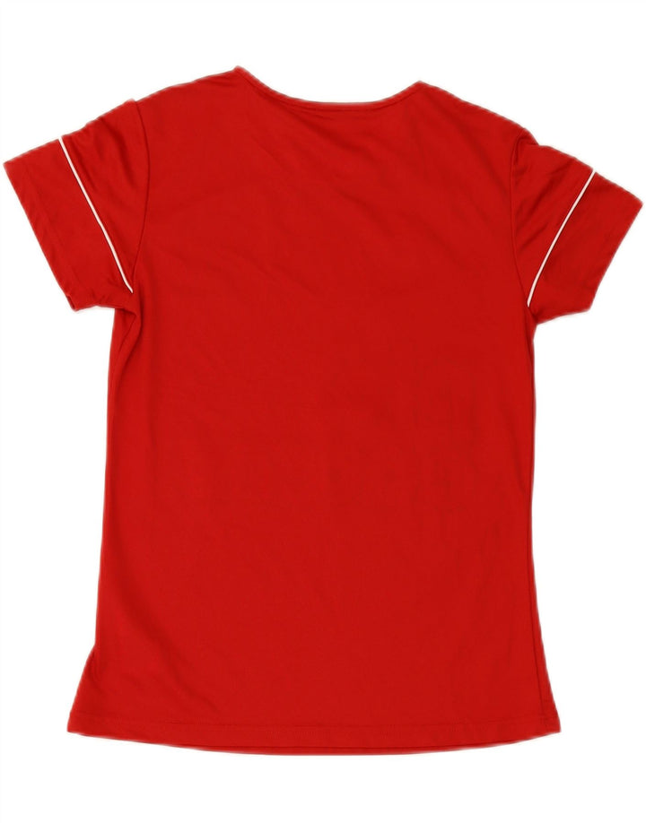 ADIDAS Womens Pie Eaters 2006 Graphic T-Shirt Top UK 8/10 Small Red