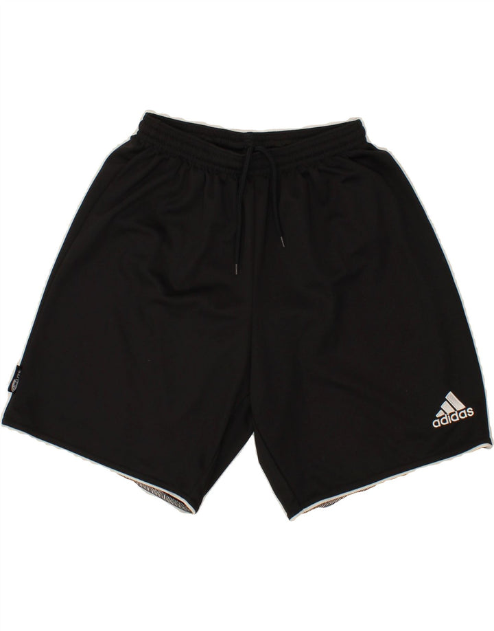 ADIDAS Mens Sport Shorts Small Black Polyester Vintage Adidas and Second-Hand Adidas from Messina Hembry 