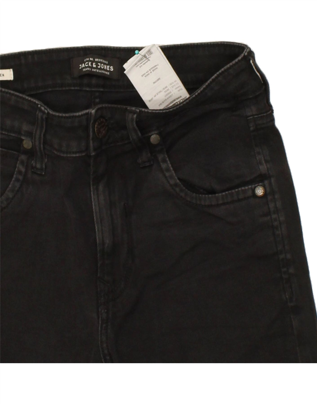 JACK & JONES Mens Ben Slim Jeans W28 L27 Black Cotton Vintage Jack & Jones and Second-Hand Jack & Jones from Messina Hembry 