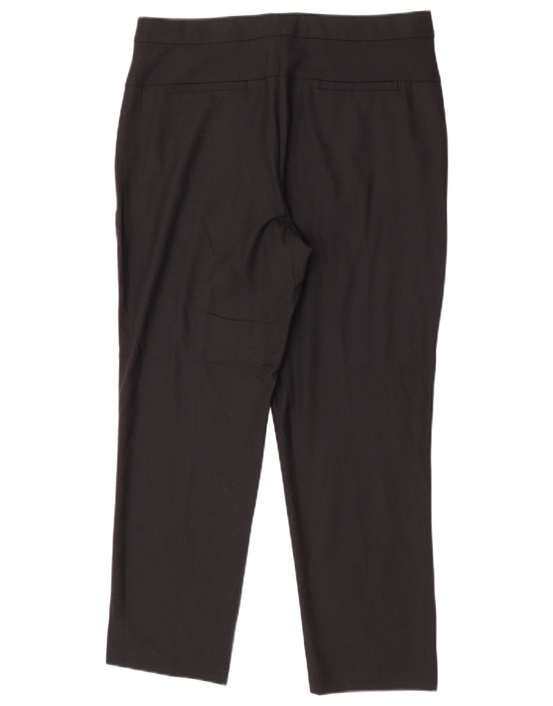 Marks & Spencer Womens Straight Suit Trousers UK 12 Medium W32 L26 Black