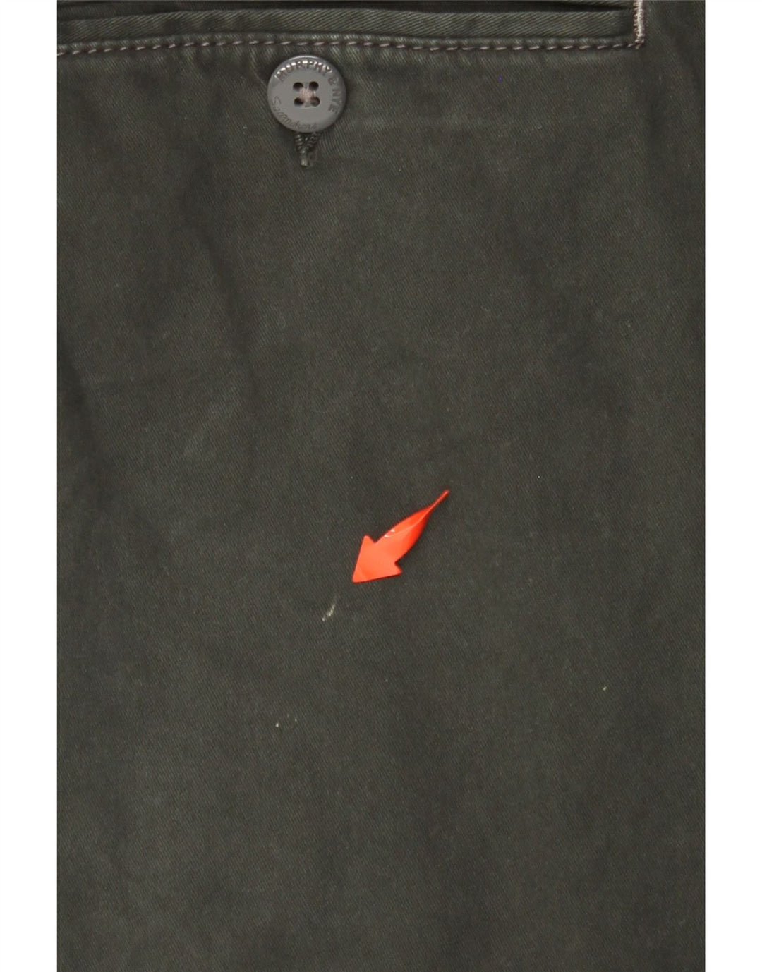 MURPHY & NYE Mens Straight Chino Trousers W38 L30 Green Cotton