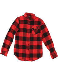 REPLAY Boys Flannel Shirt 9-10 Years Red Check Cotton