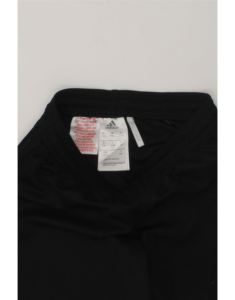 ADIDAS Boys Climalite Sport Shorts 7-8 Years Black Polyester | Vintage Adidas | Thrift | Second-Hand Adidas | Used Clothing | Messina Hembry 