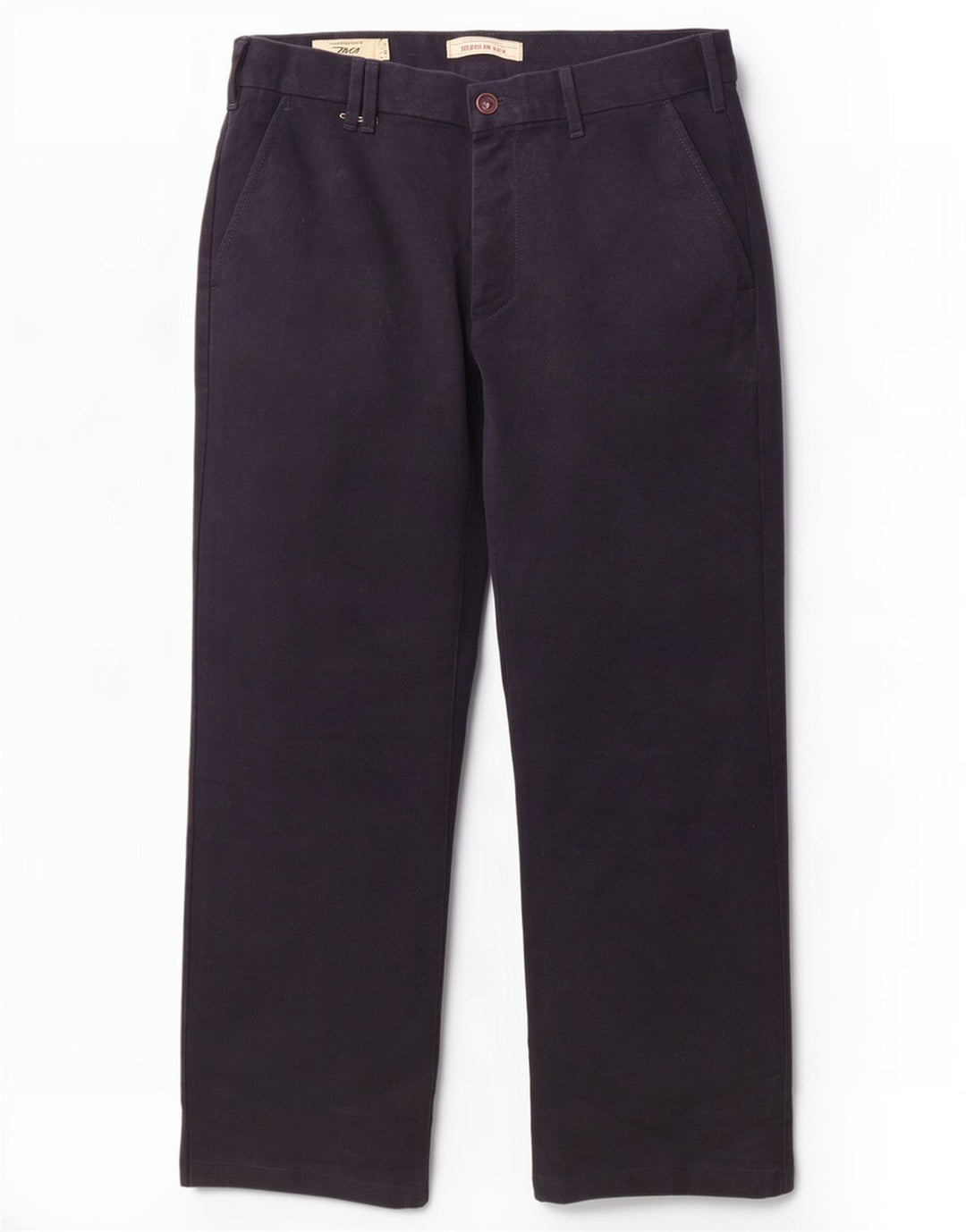 Marlboro Classics Mens Straight Chino Trousers W34 L28 Navy Blue