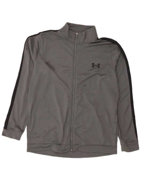 Under Armour Mens Tracksuit Top Jacket XL Grey Colourblock Polyester