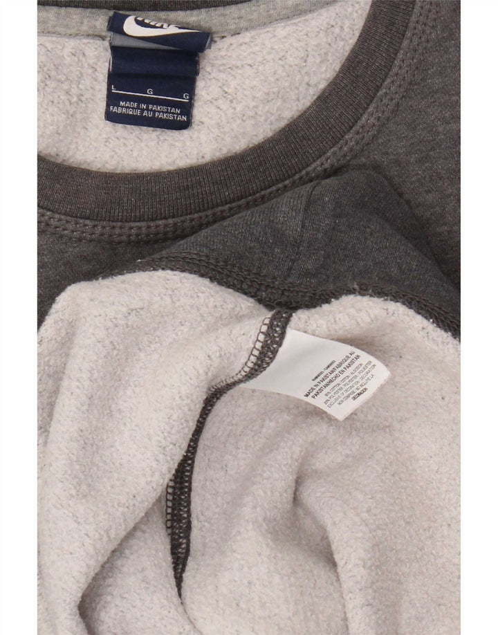 Nike Mens Sweatshirt Jumper Large Grey Cotton