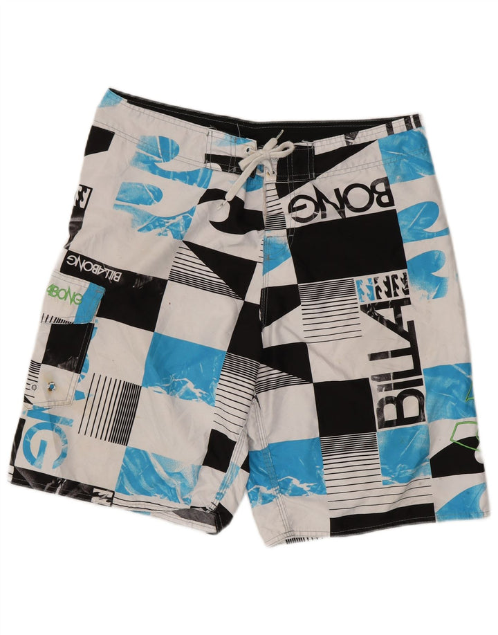 Billabong Mens Graphic Swimming Shorts Large Multicoloured Geometric