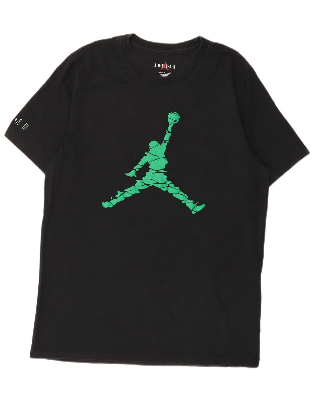 Jordan Mens Graphic T-Shirt Top Large Black Cotton