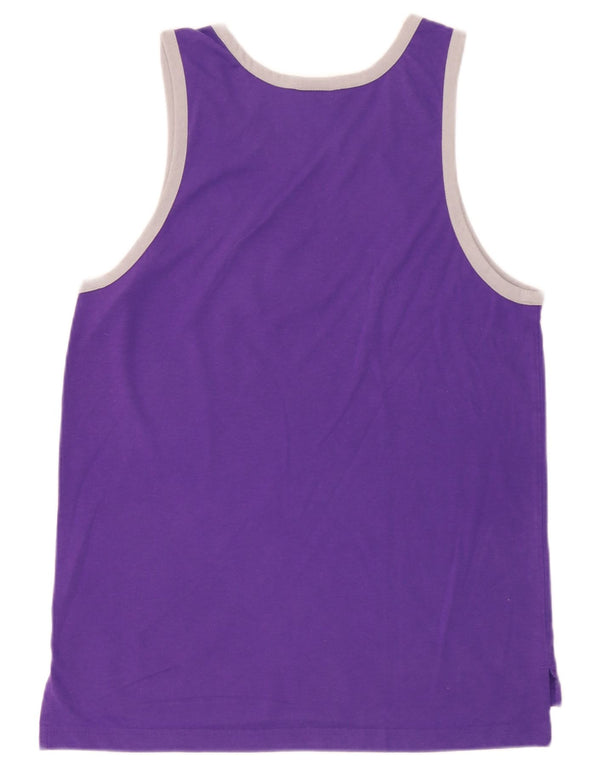 Adidas Mens Los Angeles Lakers Graphic Vest Top Medium Purple Polyester