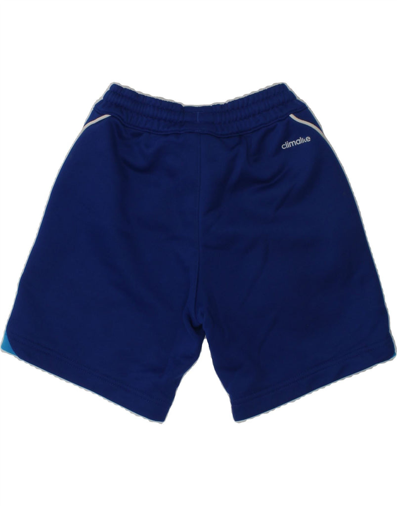 ADIDAS Boys Climalite Sport Shorts 4-5 Years Blue Polyester | Vintage Adidas | Thrift | Second-Hand Adidas | Used Clothing | Messina Hembry 