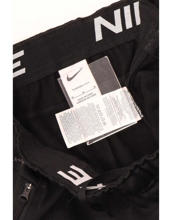 Nike Mens Therma-Fit Tracksuit Trousers Joggers Medium Black Polyester