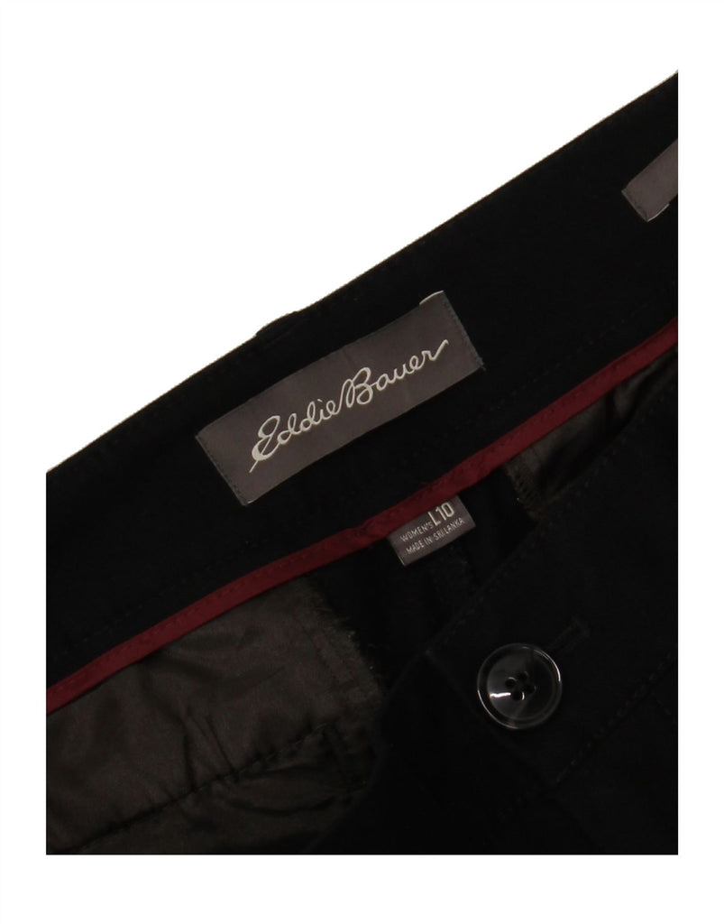 EDDIE BAUER Womens Straight Casual Trousers US 10 Large W32 L34 Black Vintage Eddie Bauer and Second-Hand Eddie Bauer from Messina Hembry 
