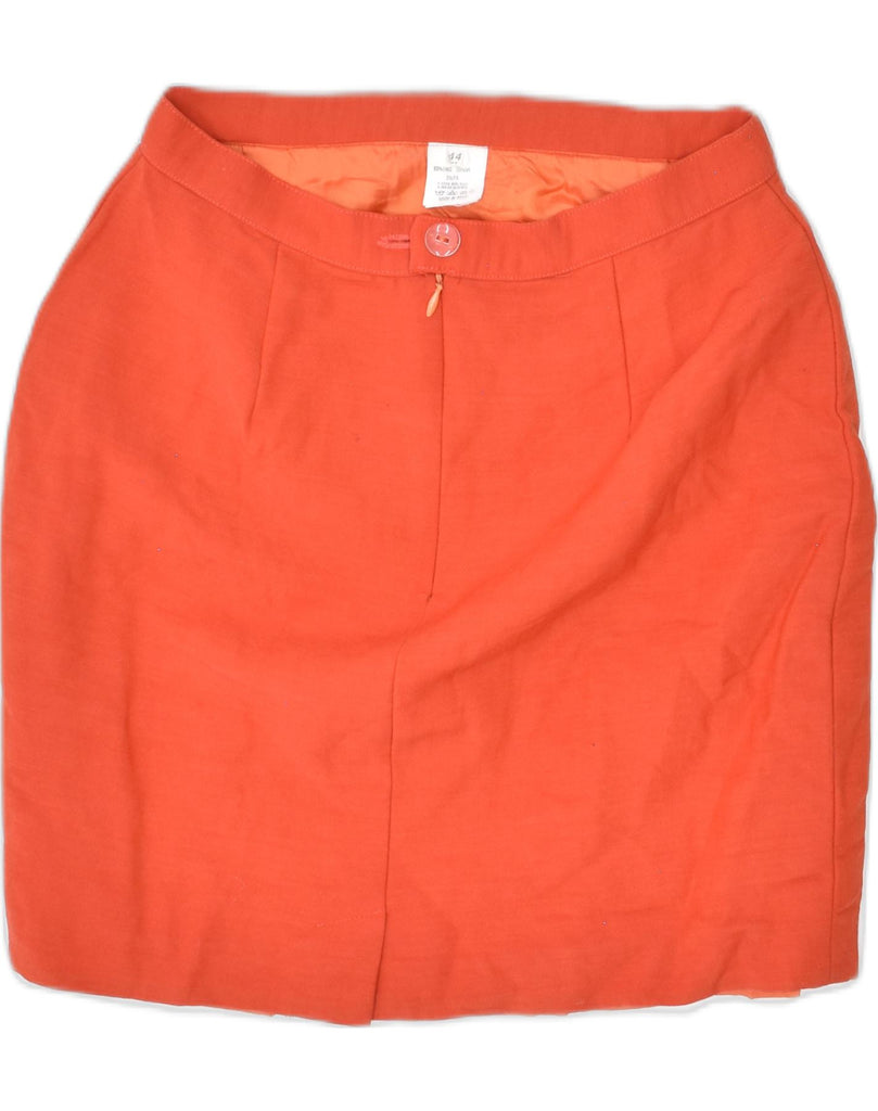 VINTAGE Womens Mini Mini Skirt UK 12 Medium W26 Orange | Vintage Vintage | Thrift | Second-Hand Vintage | Used Clothing | Messina Hembry 