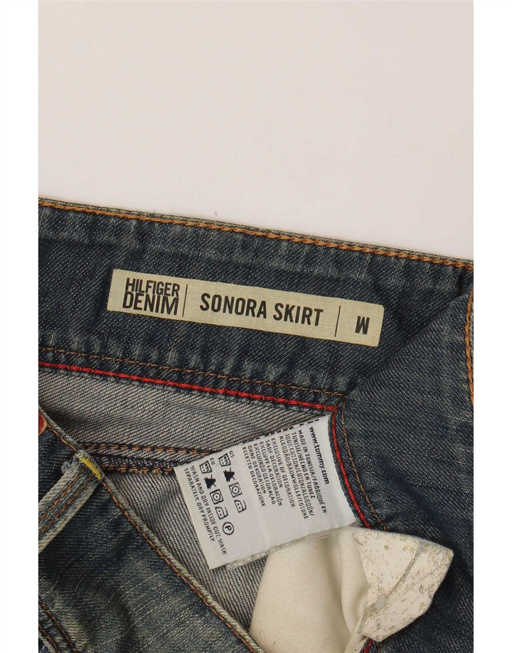 Tommy Hilfiger Womens Sonora Denim Skirt Medium W34 Blue Cotton