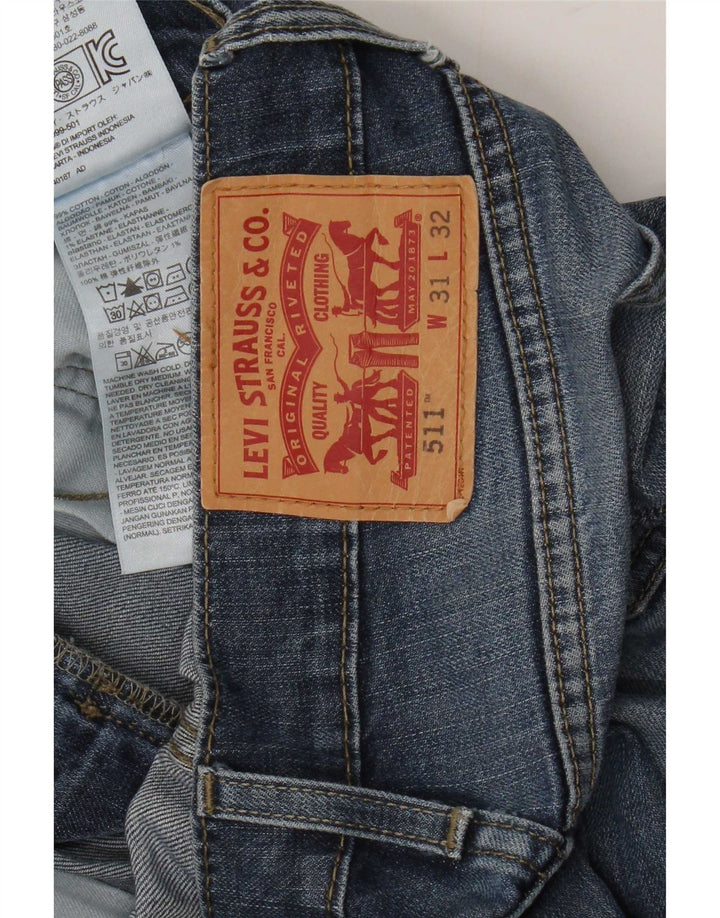 Levi's Mens 511 Slim Jeans W31 L27 Navy Blue Cotton